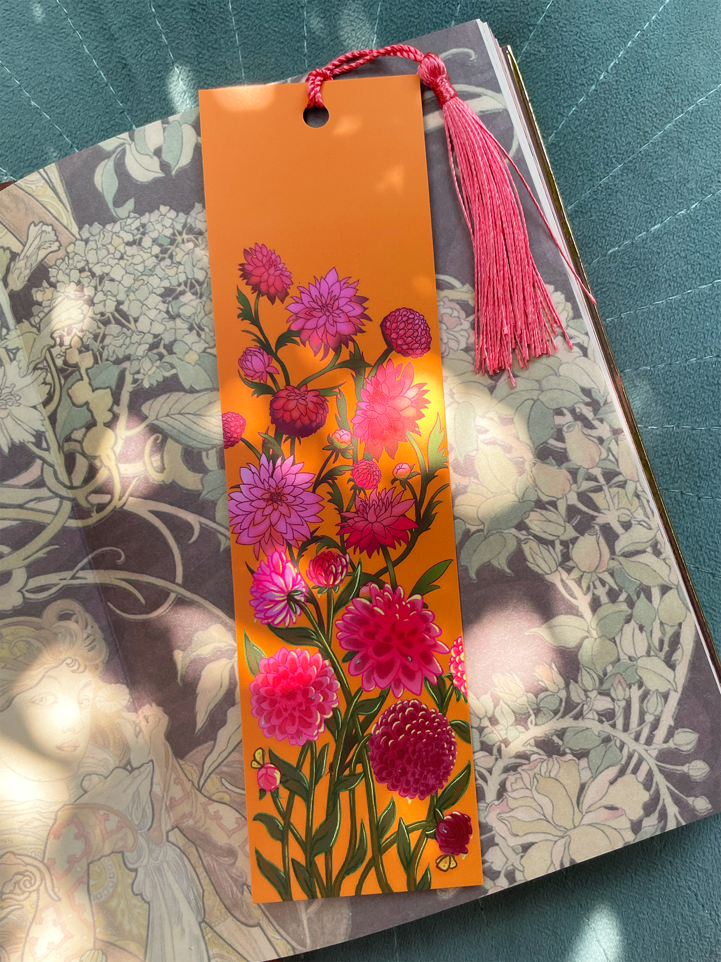 'Pink flowers' Bookmark