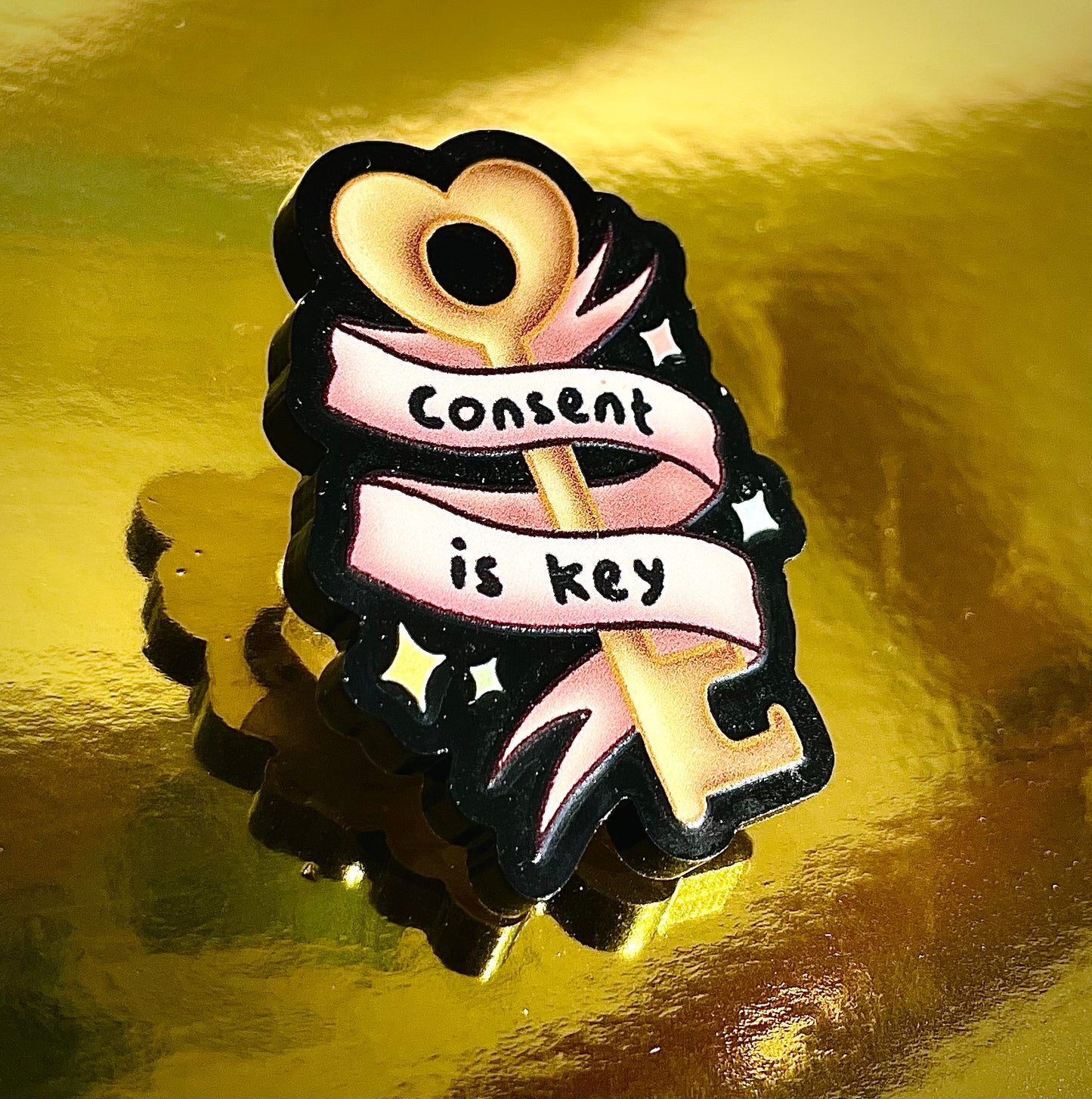 'Consent is key' pin