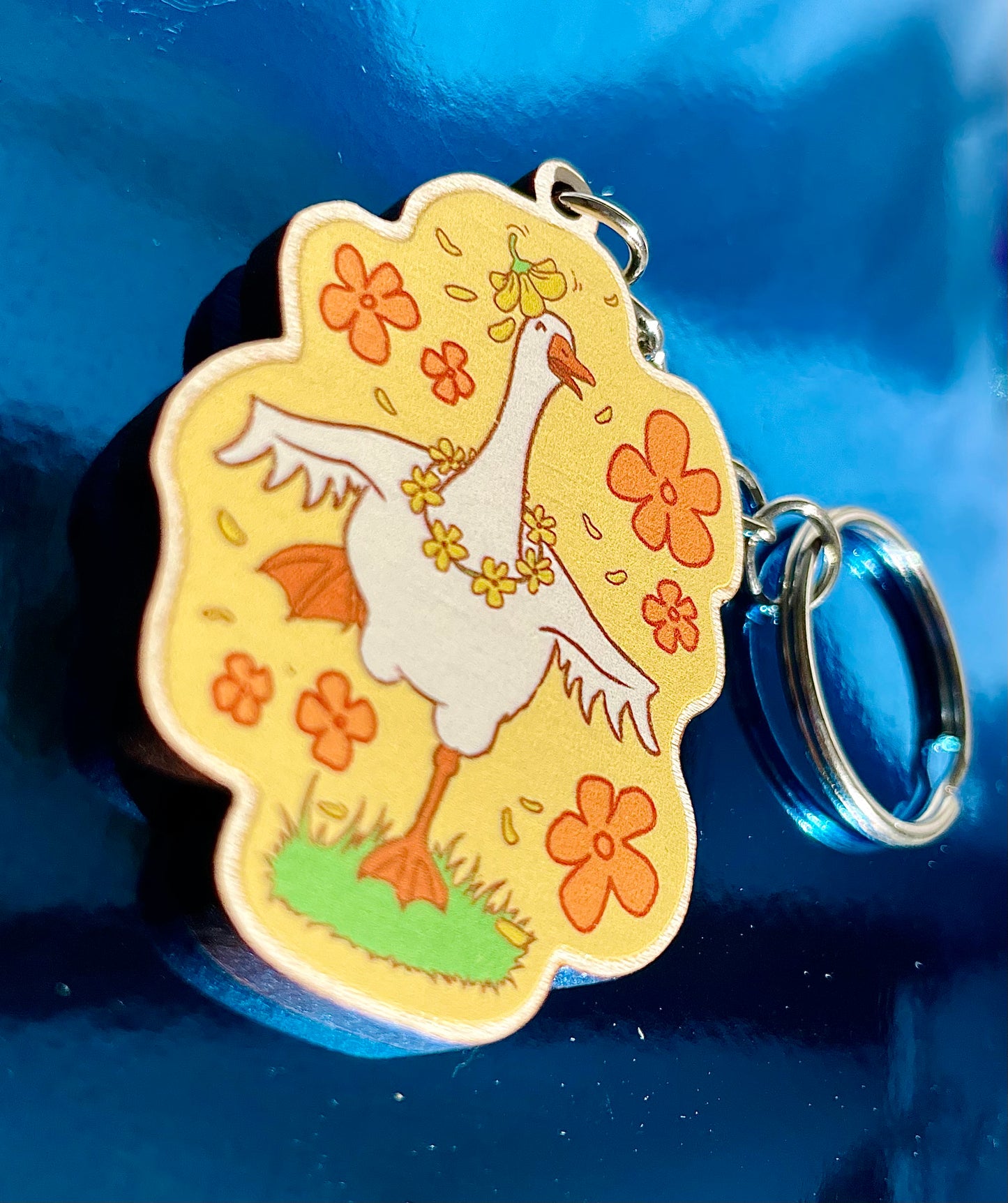 'Happy goose' keychain