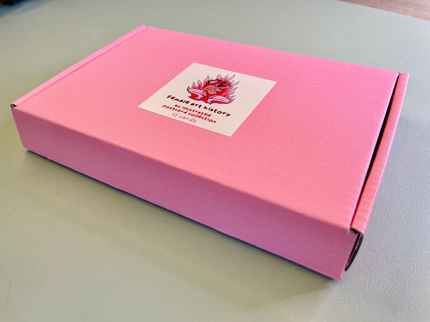 'Female art history' postcard box