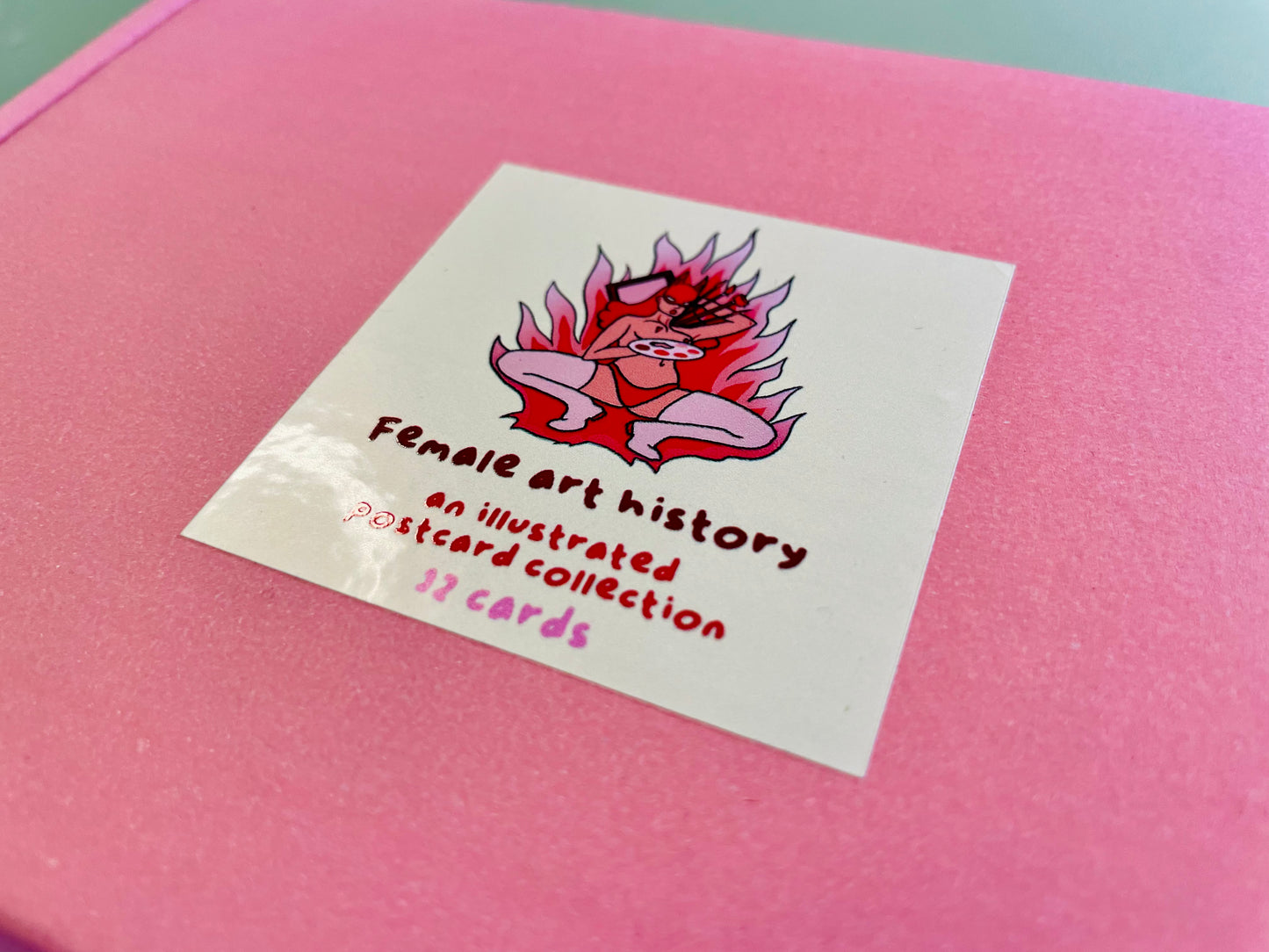'Female art history' postcard box