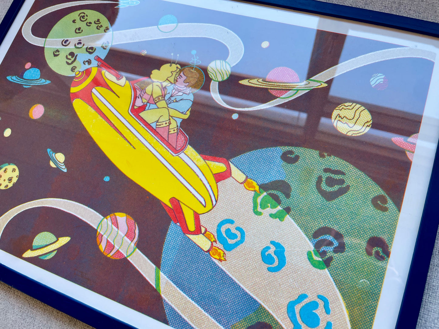 'Out of this world' riso print