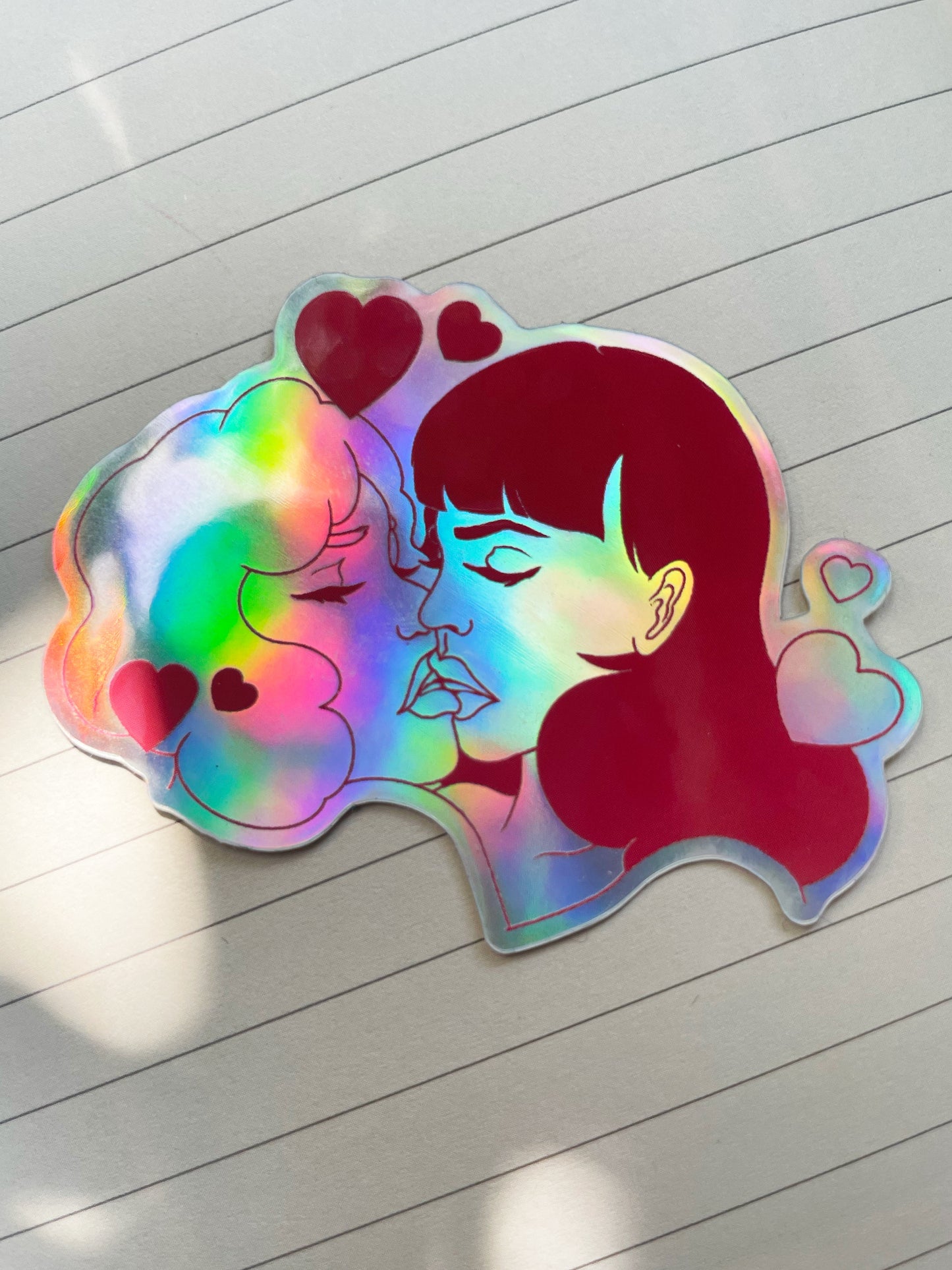 'Lesbian kiss' sticker